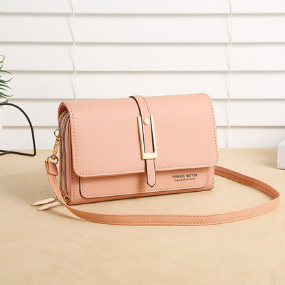 Crossbody Bags for Women Girl PU Leather Purses Handbags Letter Print Bag