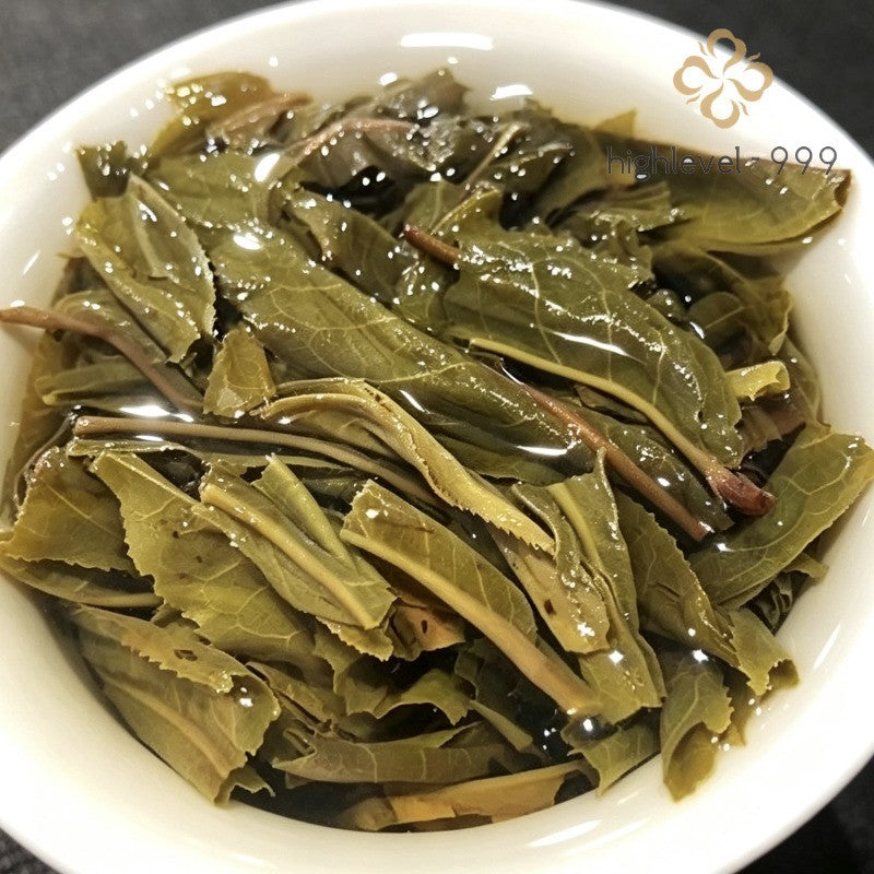 200g Raw Pu'er Tea Brick Dry Stored Yunnan Bingdao Ancient Tree Yellow Leaf Tea