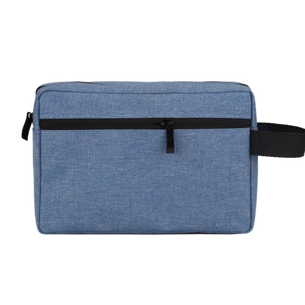 Canvas Cosmetic Bag Travel Waterproof Handbag Makeup Bag Gray Blue Red 22*14*7cm