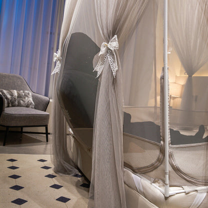Mosquito Net Double Layers Bed Netting With Zipper Tubes Summer Curtain For Bed