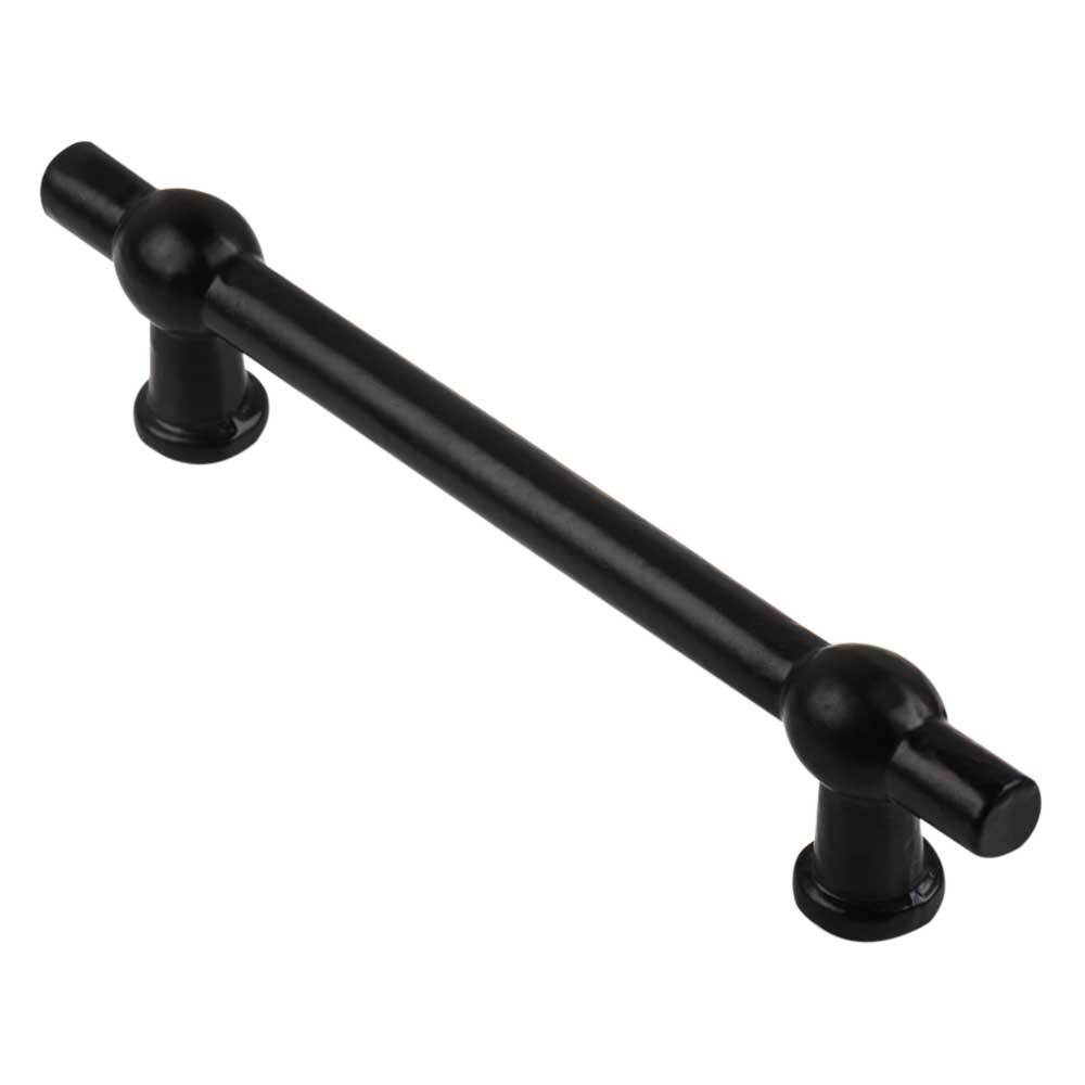 Set of 2 Matte Black Iron Bar Cabinet Pull Handle For Home Decor Bar
