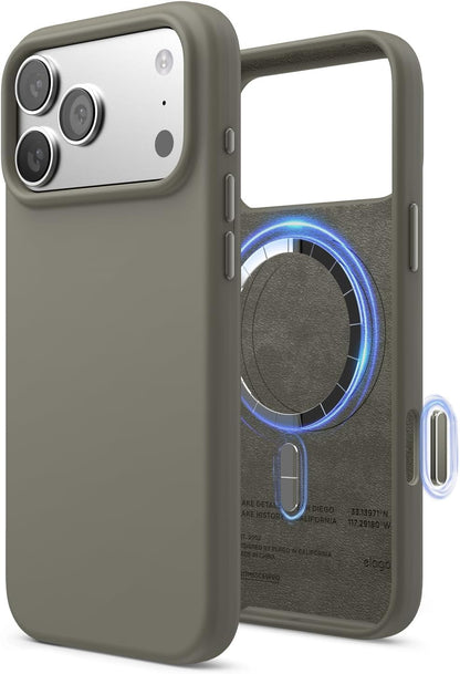 for Iphone 17 Pro Max Case, Premium Magnetic Silicone Case, Compatible with Mags