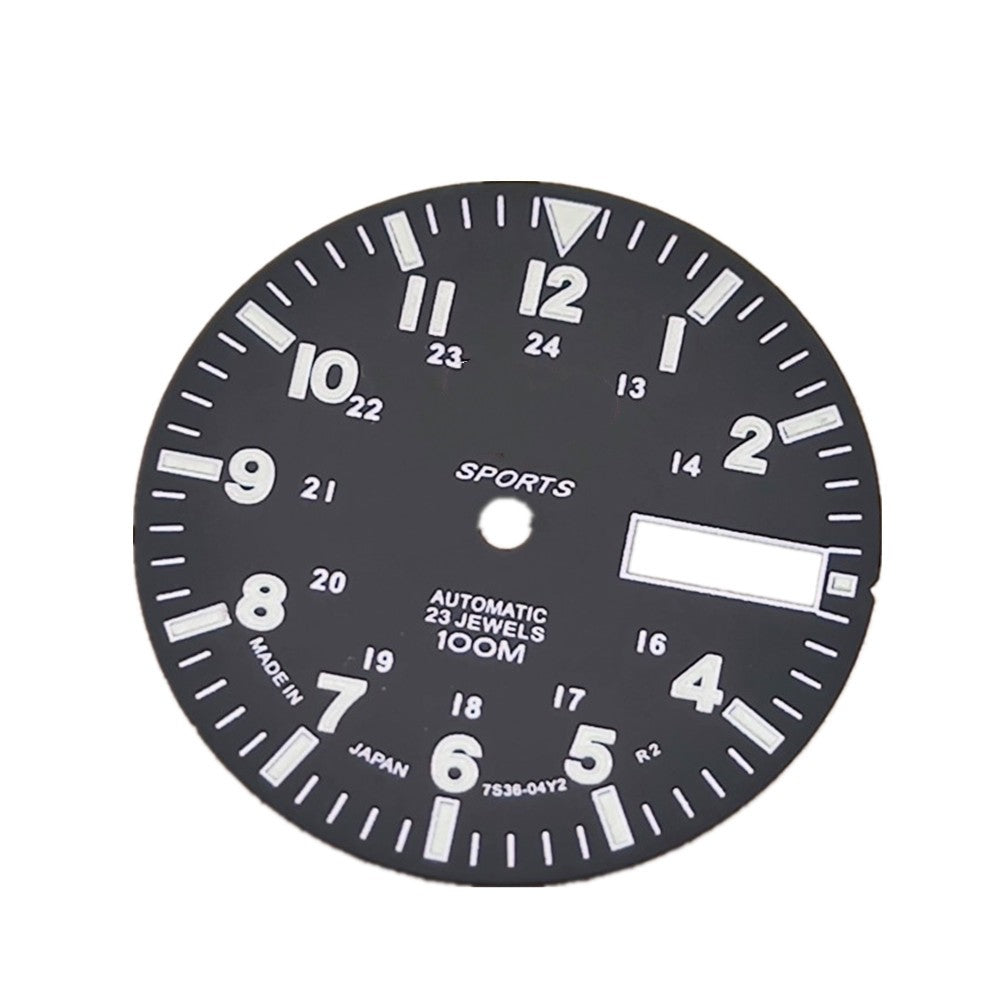 Green Luminous Dial Copper C3 For NH36A Automatic Mechanical Watch Movement F