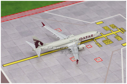 1:400 GeminiJets QATAR BOEING B737 MAX 8 Airplane Diecast Plane Aircraft Model