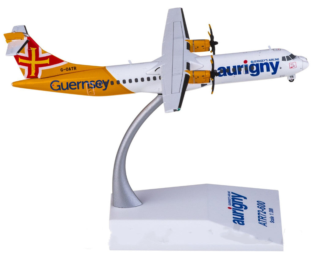 1:200 JC Wings Aurigny Air Services ATR-72-600 G-OATR Airplane Diecast Model