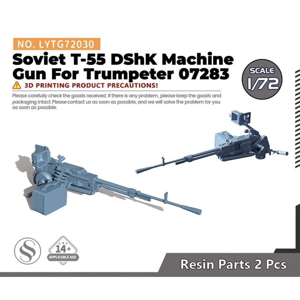 Yao's Studio LYTG72030 1/72 Model Soviet T55 DShK Machine Gun Trumpeter 07283