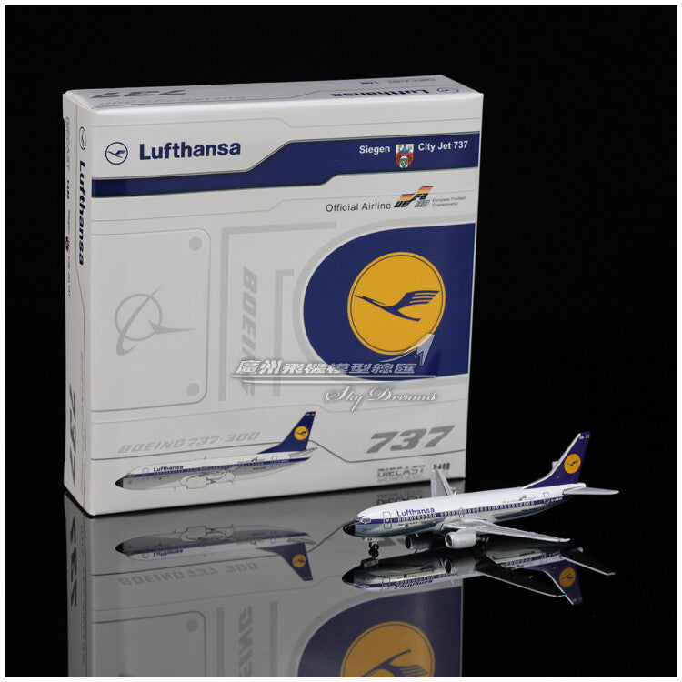 1:400 JC Wings Lufthansa B737-300 D-ABXD Classic Livery Diecast Aircraft Model