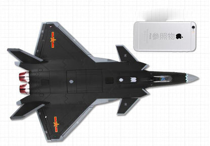 TEERBO J-20 Heavy Stealth Fighter Fire Fang 1/48 diecast plane model aircraft