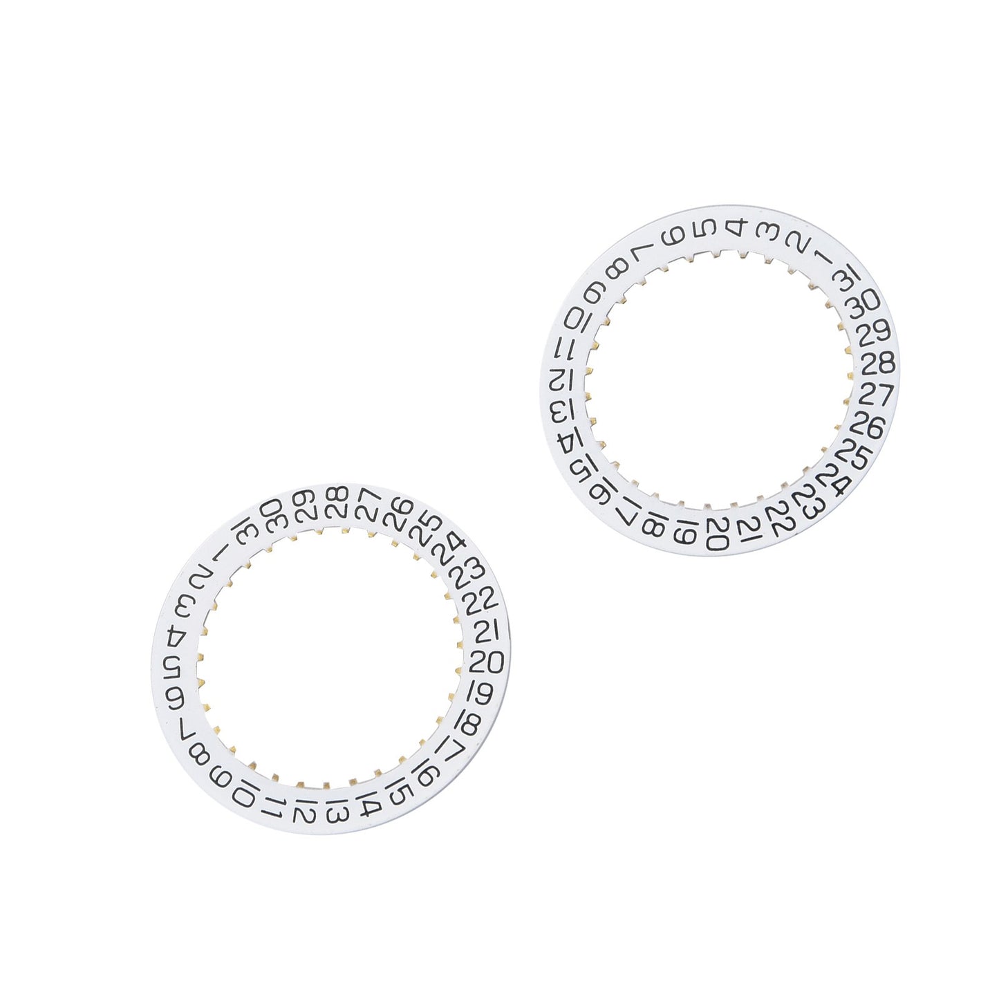 2Pcs Date IndicatorDisc Wheel Plate 2557 H3 For ETA 2804-2 2824-2 2892A2 F