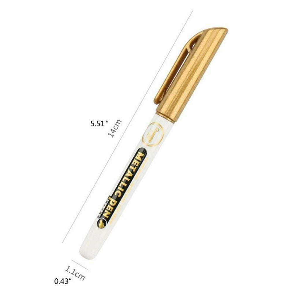 6Pack 0.7mm EF Tip Epoxy Resin Acrylic Paint Highlight Pen Metallic Marker