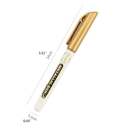 6Pack 0.7mm EF Tip Epoxy Resin Acrylic Paint Highlight Pen Metallic Marker