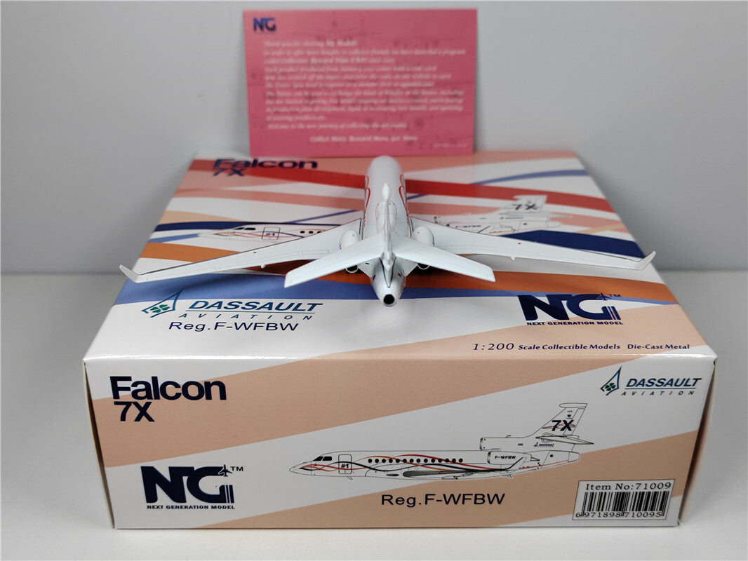 1:200 NG Model Dassault aviation Falcom 7x Airplane Diecast Aircraft Model
