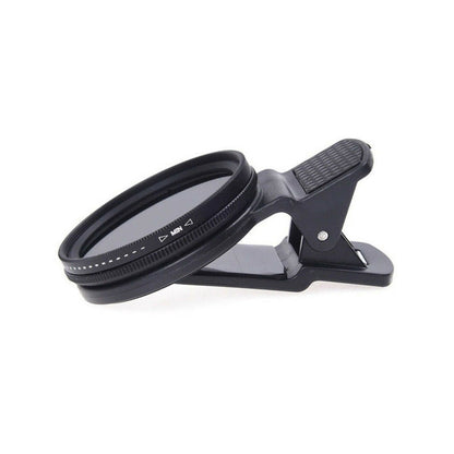 37mm Universal Clip ND2-400 Adjustable Neutral Density Phone Camera Lens Filter