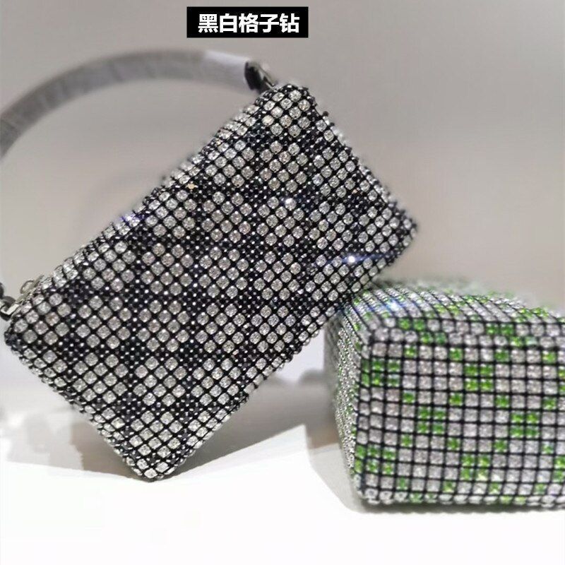 Evening Bag Purse Clutch Wedding Small Handbag Women Rhinestone Shoulder Bag 1PC