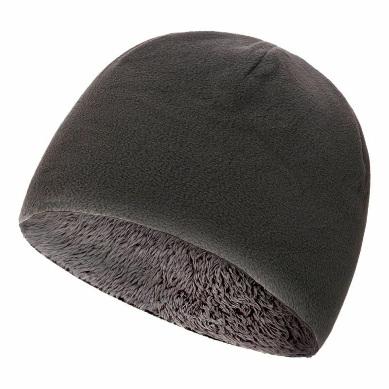 Fleece Hat Winter Warm Velvet Thick Hooded Cap Windproof Cycling Sports Running