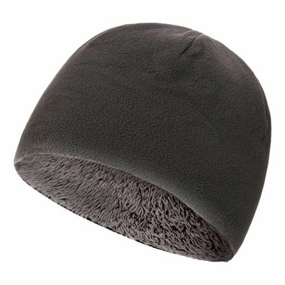 Fleece Hat Winter Warm Velvet Thick Hooded Cap Windproof Cycling Sports Running
