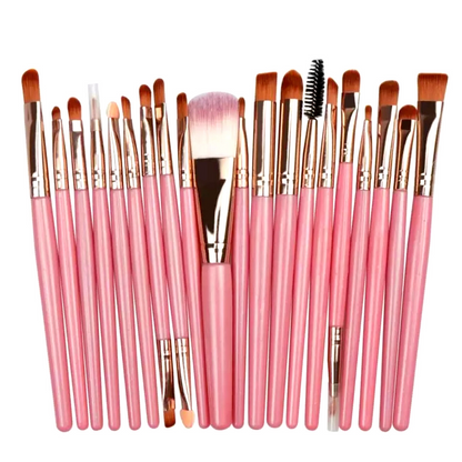 Set de Brochas y Pinceles para Maquillaje Profesional Set de 20 Piezas Kit US