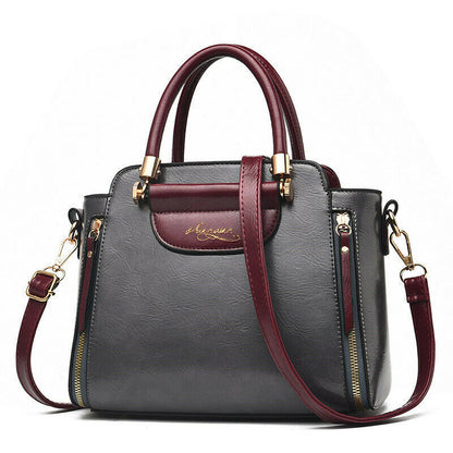 New Women's PU Leather Bag Tote Purse Shoulder Messenger Satchel Handbag