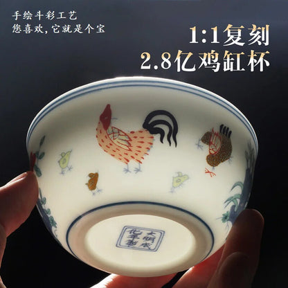 ceramic bowl cup tea cup handmade kungfu tea set Home hospitality cup Master Cup