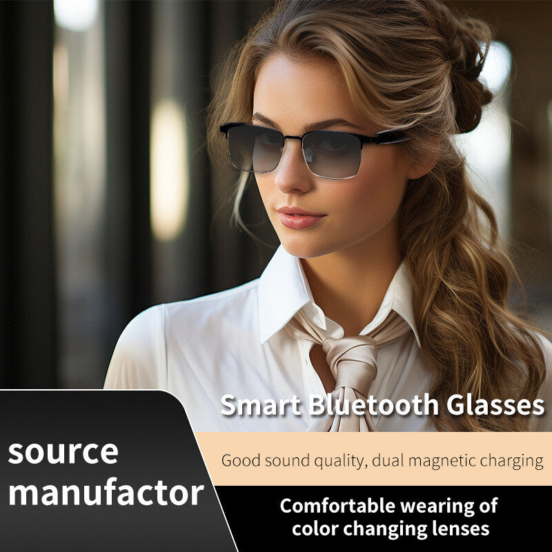 Smart Glasses Wireless Bluetooth Music Stereo Headset Audio Speaker Color Change