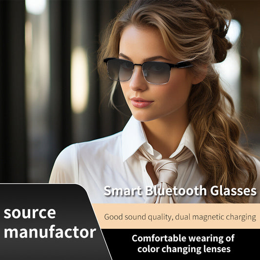 Smart Glasses Wireless Bluetooth Music Stereo Headset Audio Speaker Color Change