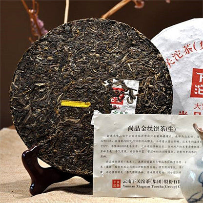 Shang Pin Jin Si Mengku Big Snow Mountain 2017 Xiaguan Pu'er Raw Pu-erh Tea 357g
