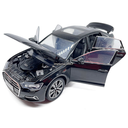 1/24 Scale 2022 Audi A6L Model Car Metal Diecast Toy Vehicle with Light Sound