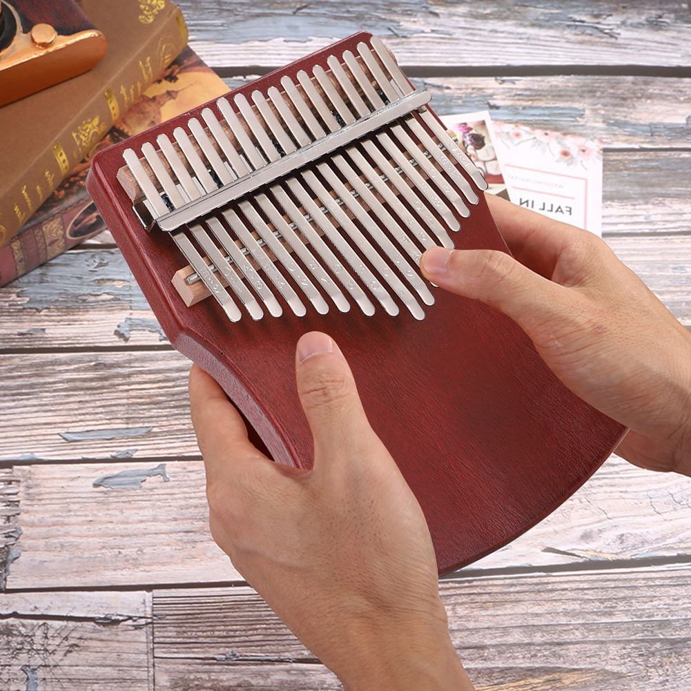 Professional 17 Key Mahogany Kalimba Thumb Finger Piano Mbira Musical Instrument
