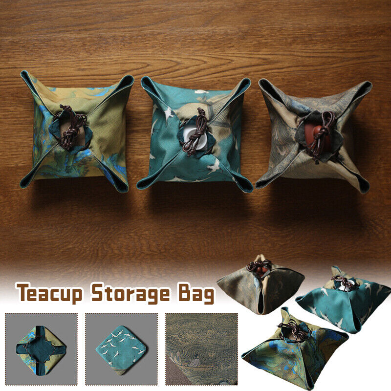 Chinese Teapot Teacup Storage Pouch Portable Outdoor Travel Package Cloth Bag