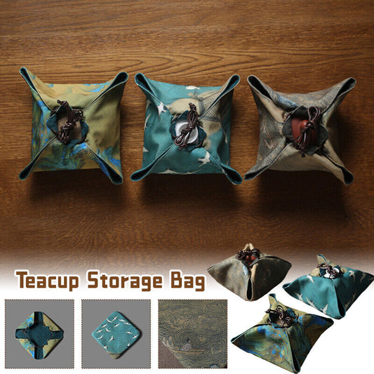 Chinese Teapot Teacup Storage Pouch Portable Outdoor Travel Package Cloth Bag