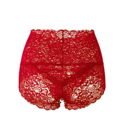 Weight Loss Seamless Lace Panties Hip Lifting High Waist Knickers Lace Panties