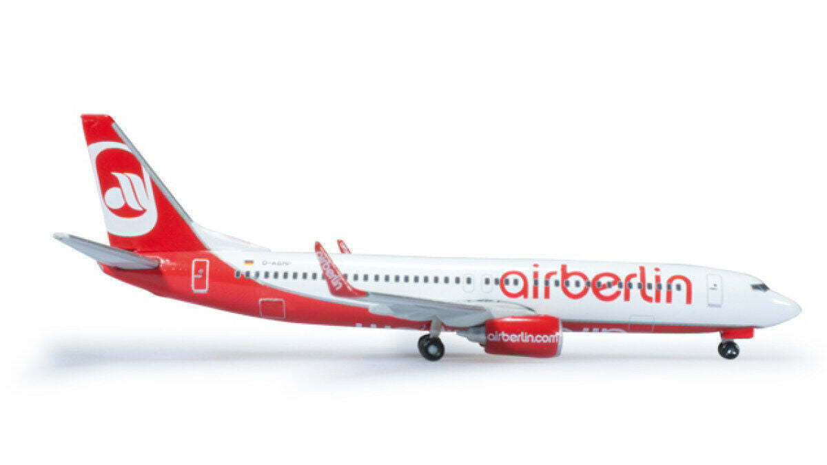 1:500 Herpa Air Berlin BOEING 737-800 Passenger Aircraft Diecast Airplane Model