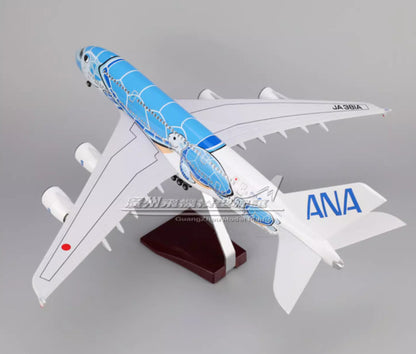 1:160 46CM ANA AIRBUS A380 Plane Airplane Landing Gear Resin Aircraft Model