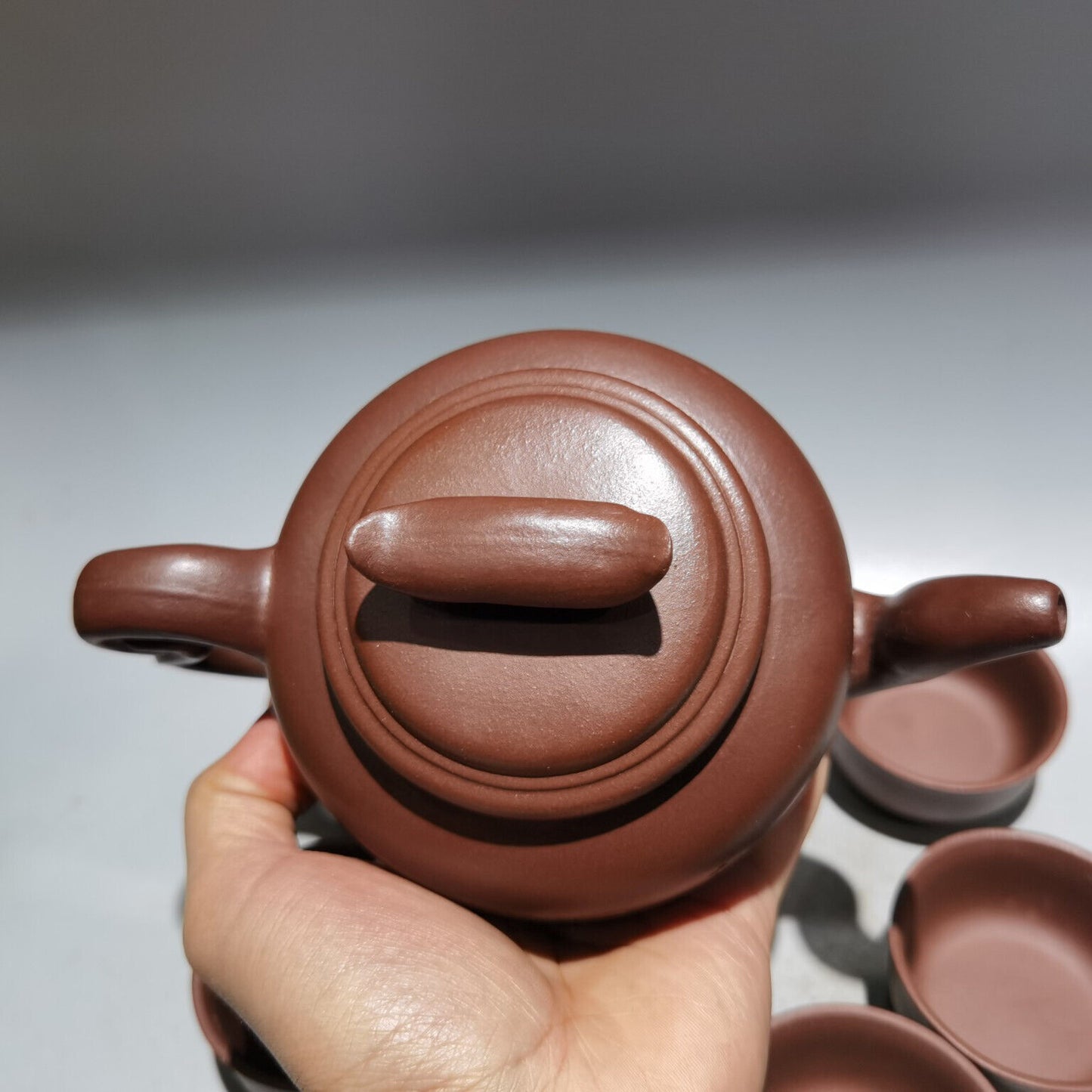 Chinese Yixing Zisha Clay Handmade Exquisite Teapot （上新桥套壶 底款：顾景舟）