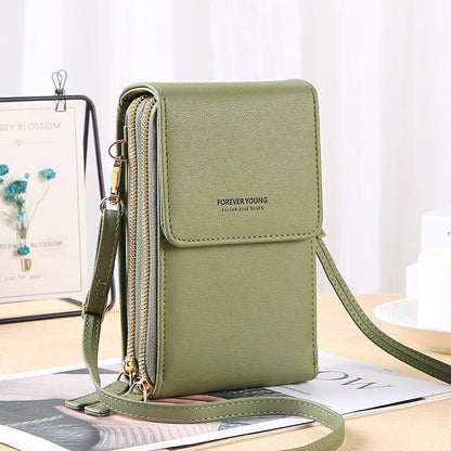 Crossbody Wallet Women Shoulder Bags Long Purse Multifunctional Pocket Polyester