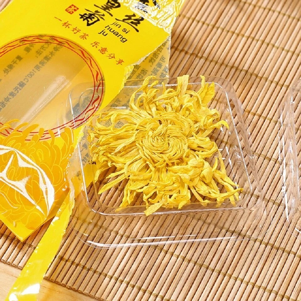 500 Blooms Golden Chrysanthemum Tea Flower Blossom Cooling Healing Floral Tea