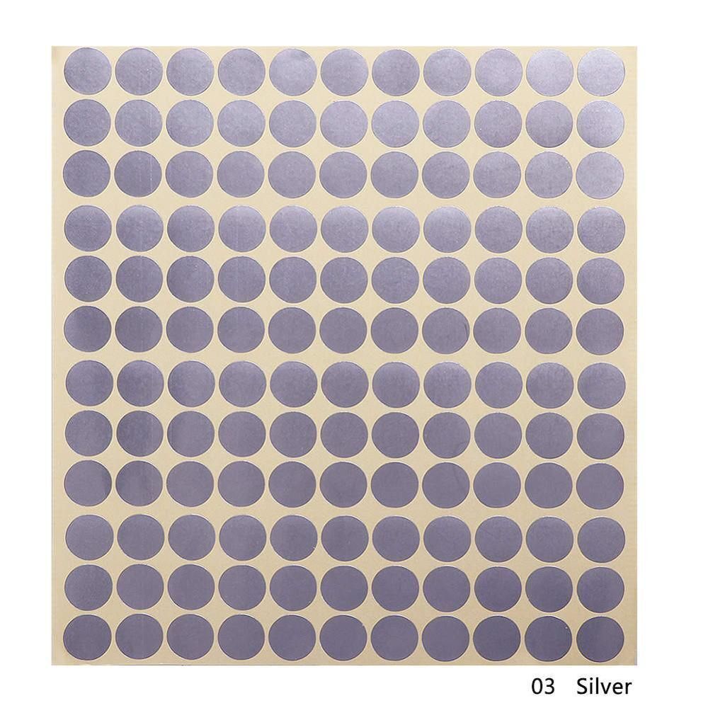 Paper Stickers 132Pcs Colorful Sheets Glass Essential Oil Bottle Caps Lid Labels