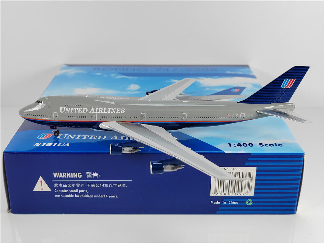 1:400 Phoenix UNITED AIRLINES BOEING B747-200 Airplane Diecast Aircraft Model