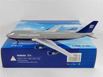 1:400 Phoenix UNITED AIRLINES BOEING B747-200 Airplane Diecast Aircraft Model