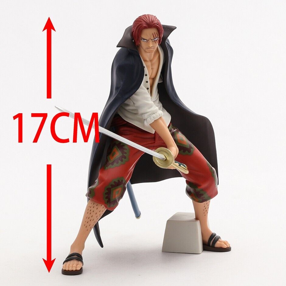 Anime One Piece rothaarige Schäfte PVC Actionfigur Statue Sammlerstück Modell Spielzeug-