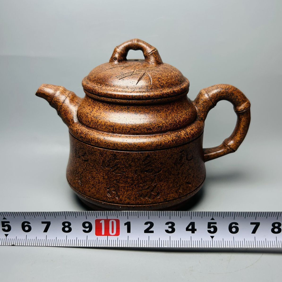 Chinese Yixing Purple Clay Teapot Zisha Ceramic Bamboo Teaware Collection Rare