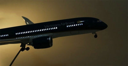 44CM Vietnam Airlines BOEING 787 Aircraft Led Sound-controlled Light Resin Model