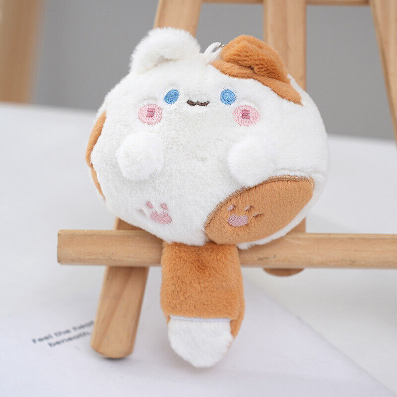 Kawaii Cat Plush Doll Pendant Cute Soft Stuffed Keychain Lovely Bag Decoration