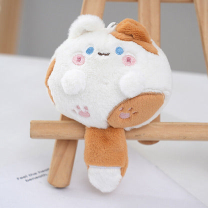Kawaii Cat Plush Doll Pendant Cute Soft Stuffed Keychain Lovely Bag Decoration
