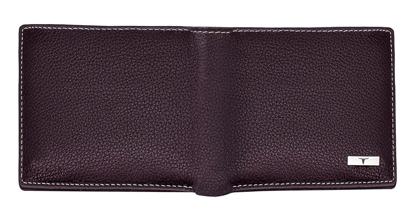 NEW BROWN/SAND BI-FOLD LEATHER MEN'S WALLET RFID PROTECTION GIFT ITEM