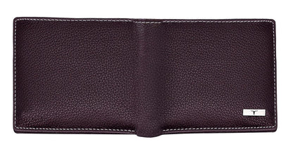 NEW BROWN/SAND BI-FOLD LEATHER MEN'S WALLET RFID PROTECTION GIFT ITEM