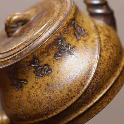 180ml Marked Tea Pot Real Yixing Zisha Duan Clay Pot Original Ore Kungfu Teapots