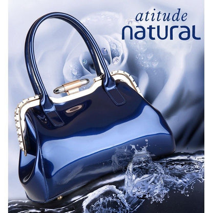 Women Bag Patent Leather Handbag Crossbody Messenger Shoulder Bag 28*22*10.5 CM