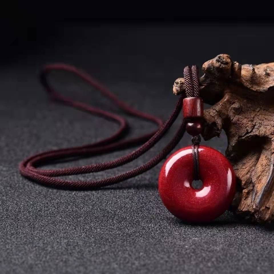 Natural Raw Ore Content Purple Gold Sand Vermilion Sand Safety Buckle