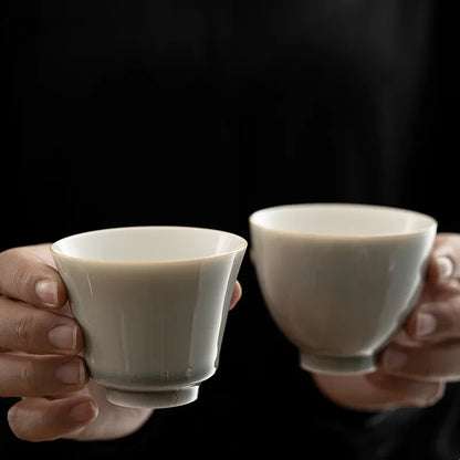 Ice Gray Glaze Cup Handmade Ceramic Tea Cup Tea Cup Home Bowls Cup Teacups